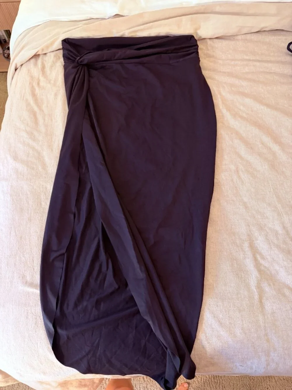 SKIMS Signature Swim Sarong Skirt - Onyx - 2X
